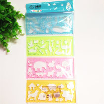 Scrape template hollow drawing children's painting spray spray painting graffiti frame kindergarten learn to draw diy mold
