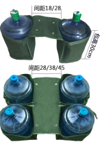 Battery car motorcycle water delivery bag newspaper bag express delivery bag bottled water rear tail hanging bag canvas four buckets custom