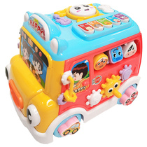 Baby toys will run Baby Music car Toddler Children 0-1-3 years old Puzzle boy girl 6 6 7 8 12 months