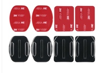 Gopro quick removal base flat arc face seat helmet mounting accessories sports camera 3m glue paste sitting Hero7 6 5