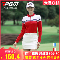 PGM 2021 golf jersey autumn and winter new golf clothes womens coat long sleeve fashion T-shirt clothing