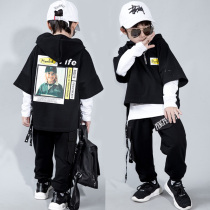 hiphop hip hop boy street dance clothes long sleeve childrens practice clothes spring and autumn clothes three sets of tide treasure catwalk clothes