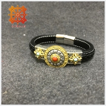  Yuansheng Buddha sterling silver bracelet Nine palaces Bagua Fortune inlaid gemstone bracelet Bracelet