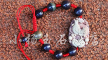 Ningxia specialty Helan stone twelve Zodiac chicken bracelet