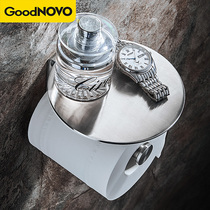 Toilet roll paper holder Toilet paper holder Tissue holder Toilet punch-free 304 stainless steel mobile phone holder Toilet paper pylons