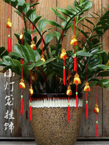 Housewarming new home decorations Blessing character treasure bonsai pendant Plant small lantern pendant tree indoor household