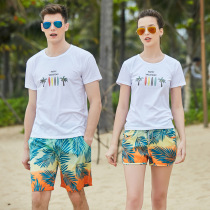 New quick-drying beach pants mens loose summer lining five-point leisure vacation couple suit womens pants swimming hot pants