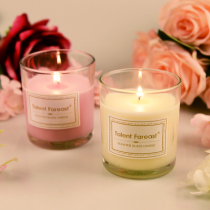 Incense Glass Cup Candle Purifying Air Smoked Perfume Room Smoke-free Hotel Candles Ins Wind Romantic Scents