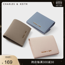 CHARLES & KEITH gift female CK6-10701122-1 minimalist multi-card pocket coin purse card Lady