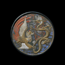 National intangible cultural heritage in 1988 the Ming Dynasty old ink version Dragon and Phoenix Chengxiang Hu Kaiwen old ink block collection ink bar set gift ink ingots four treasures large piece ancient version Chen Hui ink block