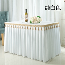 Custom Event Meeting Exhibition Table Skirt Table Hood Buffet Terrace Skirt Monastery Buddha Table for table and table cloth