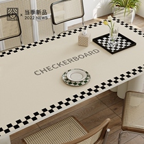 Sissy County main chessboard table cushion waterproof and oil-free tea table cloth table cloth table cloth anti-burn table cushion round table