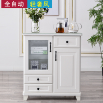 Tea bar machine cabinet solid wood living room household automatic light luxury high-end down bucket intelligent water dispenser integrated Cabinet