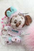 Austrian Crystal plaster out of print Minnie pajamas rabbit shoes powder protein protein profile drill pendant