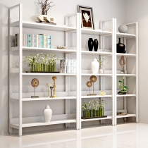Home Simple Landing Shelf Bookcase Storage Rack Bookcase Living-room Show Shelf Iron Art Shelf North Europe
