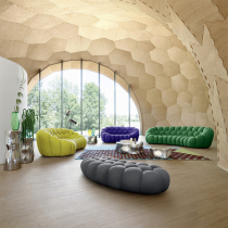 Nordic designer modern simple luxury living room Hotel Villa personality bubble single three person sofa spot
