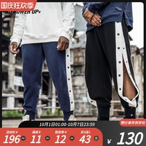 BD bodybuilding station sports trousers mens wild loose pants mens fashion bunches knitted basketball breasted pants