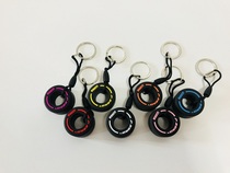 F1 mini tire keychain Personality small pendant Fan peripheral souvenir stereo key ring