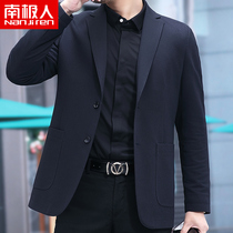  Antarctic peoples new autumn suit mens casual middle-aged mens blazer spring and autumn single western jacket single