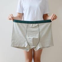 Add Fat Yard Cotton Briefs Male 200 catty Large Size Flat Corner Pants 250-300 catty Overweight Overweight Four Corner Pants
