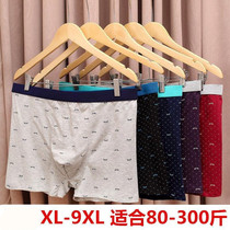 2 4 bars for mens underwear cotton sexy printed medium-high waist plus size flat angle pants loose plus hypertrophy code four corners