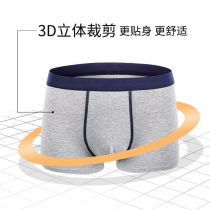 4 pairs of underwear mens cotton boxer shorts youth mid-waist comfortable and breathable boxer briefs pure cotton underwear male students