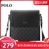 Polo shoulder bag mens shoulder bag high-end print fashion simple satchel business leisure Youth Mens small backpack