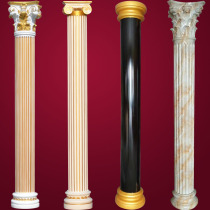 European-style resin Roman column living room door frame shape background wall decoration column outdoor FRP Villa semi-column