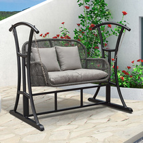 Swing chair courtyard swing Outdoor Rocking Chair indoor and outdoor wrought iron swing chair balcony hanging chair villa garden swing