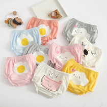 Male and female child shorts baby outside wearing triangle outside wearing pants baby big fart summer thin and pp bread 0-3-year-old 2