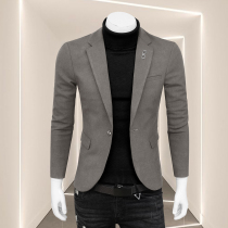 Blazer mens ins tide exquisite Han style 2021 youth slim business casual wear no iron casual suit