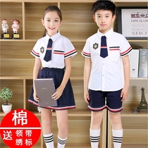 Kindergarten garden clothes Summer new primary and secondary school childrens school uniforms Mens and womens suits British style class clothes sportswear
