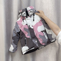 2021 New Big Goose same childrens down jacket boys thick child winter coat girls foreign style parent-child