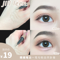 JILL LEEN Double-headed Recliner Shadow Pen Eye makeup female pearlescent Recliner pen non-smudging high-gloss brightening eyeliner
