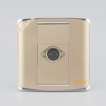 Champagne 86 type one 8-core hand in hand conference microphone socket panel champagne gold eight-core microphone socket