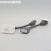 Type 128 Wired HDMI HD module Version 1 4 2 0 suitable for straight head to match wall panel and ground plug