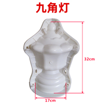 European Roman column nine-corner lamp lotus lamp building cement prefabricated Template