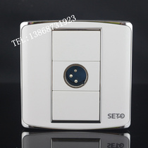 Type 86 steel frame Callon socket switch panel welding-free 3-core male Canon multimedia microphone Cannon socket