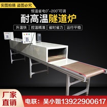 High temperature tunnel oven drying line oil injection conveyor high temperature mesh belt industrial oven paint room