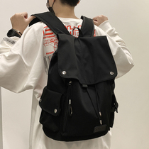 Simple draw with college students shoulder bag couple backpack Korean Harajuku ulzzang high school students Leisure schoolbag men