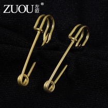 Waist artificial jeans tighten waist tightened waist tightened pin-fixed anti-walking breast needle skirt waist adjustment button