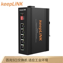keepLINK 100 Gigabit 5-port Industrial Ethernet Switch Rail KP-9000-55-5TX