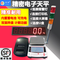 Fuheng electronic balance laboratory scale high precision 0 01G optional printer alarm light U disk