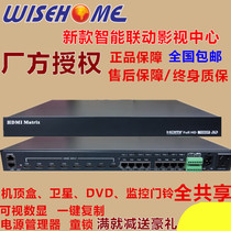 Wisdom Home HDMI404- 808 Single Line HD 3D Smart Film Exchange Set-top Box Sharing Frequency Matrix