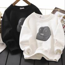 Childrens clothing boysclothing 2021 new autumn clothes long sleeves blouses girls spring and autumn hit undershirt loose and thin childrens Han
