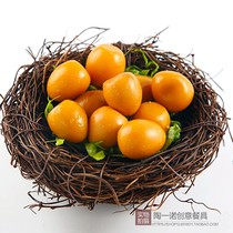 Creative Hotel Vine Grass Birds Nest Birds Nest Tableware Artistic Cuisine Specialty Private Room Dish Molecular Gourmet Dinner Plate Decoration