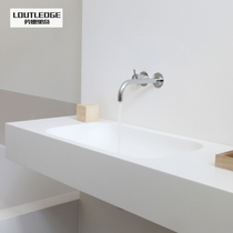 One-piece under-wall hanging wall artificial stone washbasin wash basin bathroom balcony home hotel customization