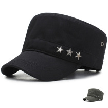 Hat Mens cap Korean version of tide flat hat spring and autumn outdoor baseball cap military hat Sun Hat sun hat winter
