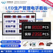 Manufacturer Chengguo Customized LED Workshop Production Management Line PLC Counter Statistics Electronic Kanban Display