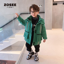 Left West childrens clothing Boys down jacket Childrens medium-long stormtrooper jacket Foreign style jacket Large childrens winter clothing 2020 new